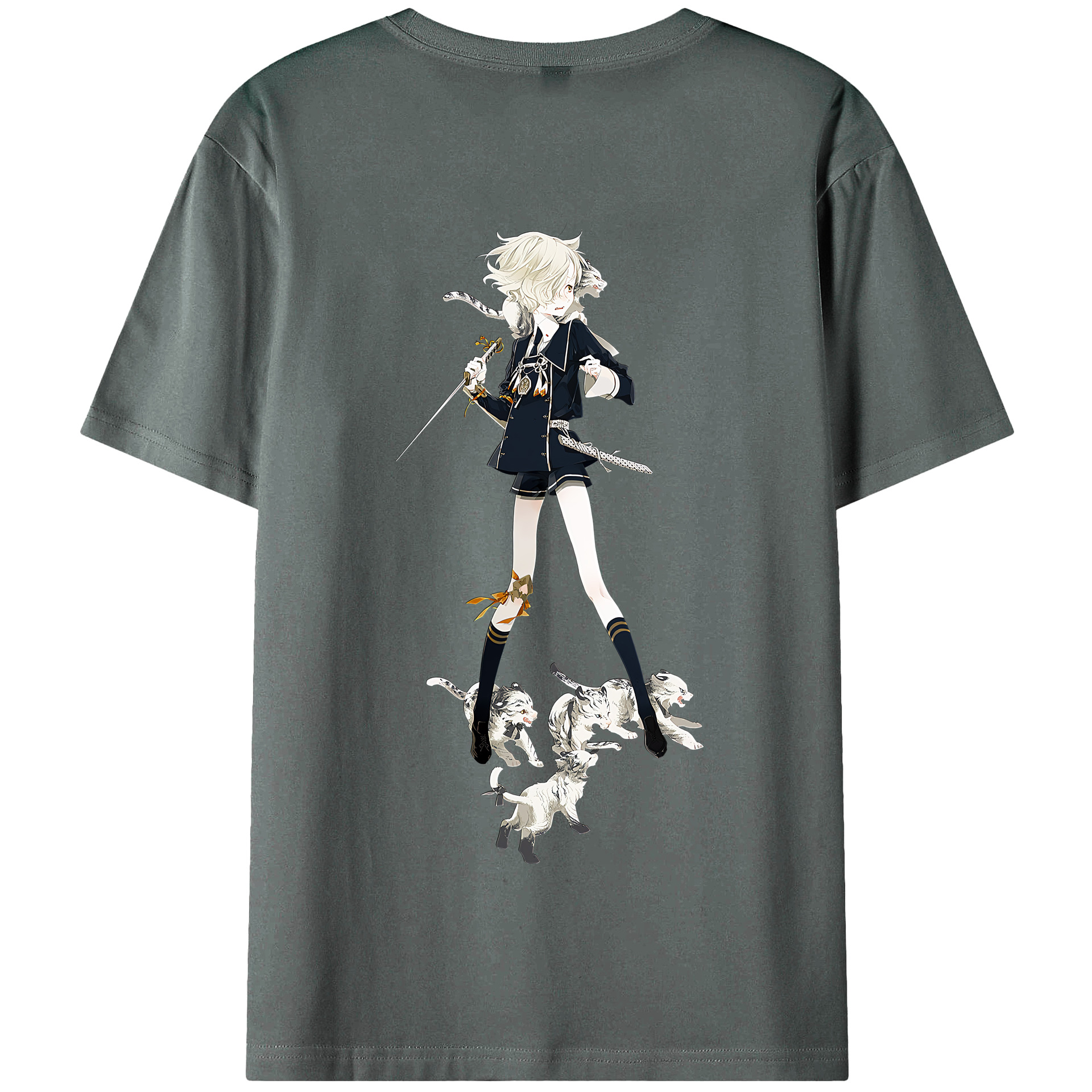 （画像用） 刀剣乱舞 Touken Ranbu 綿100％半袖Tシャツ（背面プリント）